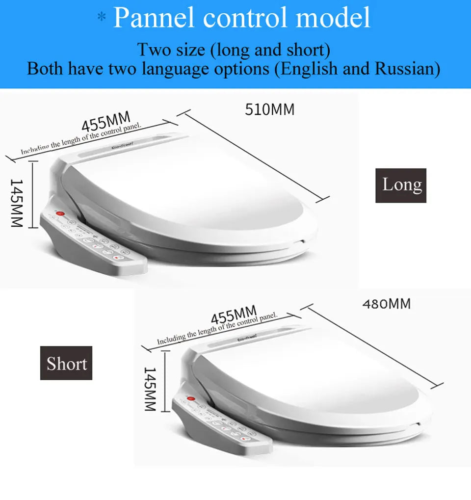 EcoFresh Smart toilet seat  Electric Bidet cover intelligent bidet heat clean dry Massage care for child woman the old