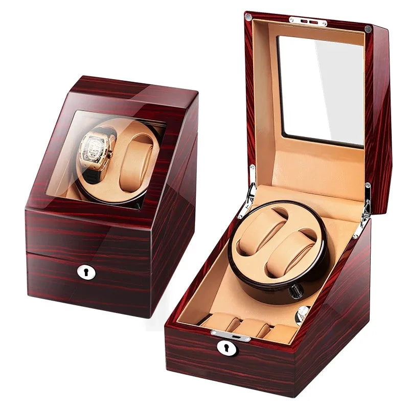 2+3 Travel Best Boxy Moving Watch Rotator Box Battery Automatic Watch Holder Clock Self Winding Watch Winder Box