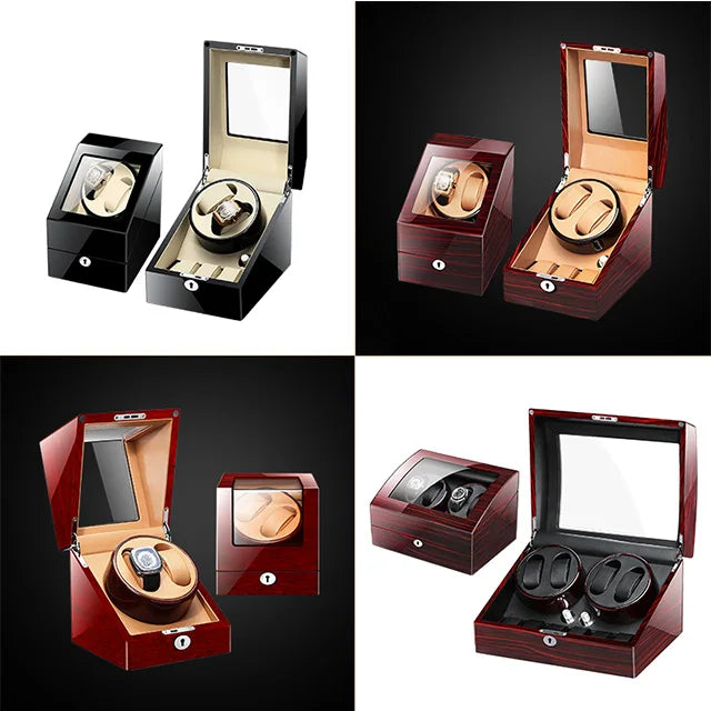 2+3 Travel Best Boxy Moving Watch Rotator Box Battery Automatic Watch Holder Clock Self Winding Watch Winder Box