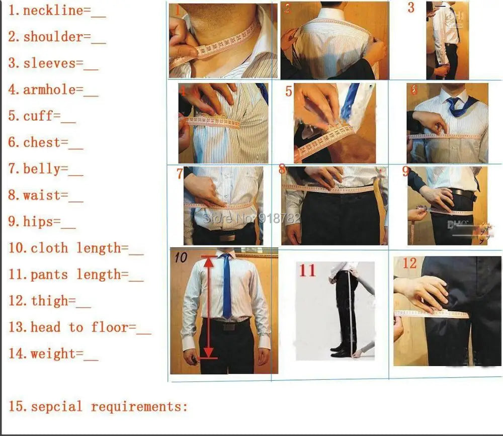 2024 Fashion New Men's Boutique Business Slim Wedding Striped Double Breasted Suit Blazers Jacket Pants Trousers 2 Pcs Set