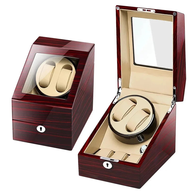 2+3 Travel Best Boxy Moving Watch Rotator Box Battery Automatic Watch Holder Clock Self Winding Watch Winder Box