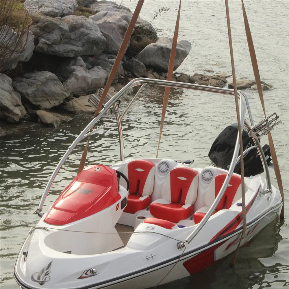 China Small Fiberglass Speed Boat for 4 Passengers