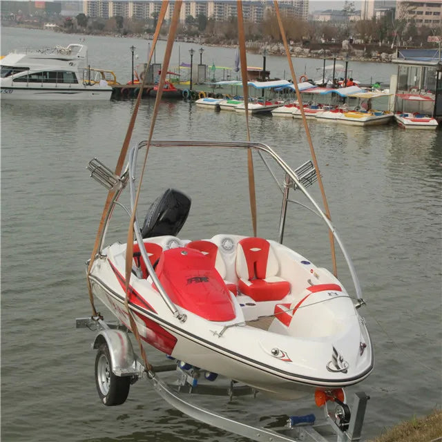 China Small Fiberglass Speed Boat for 4 Passengers