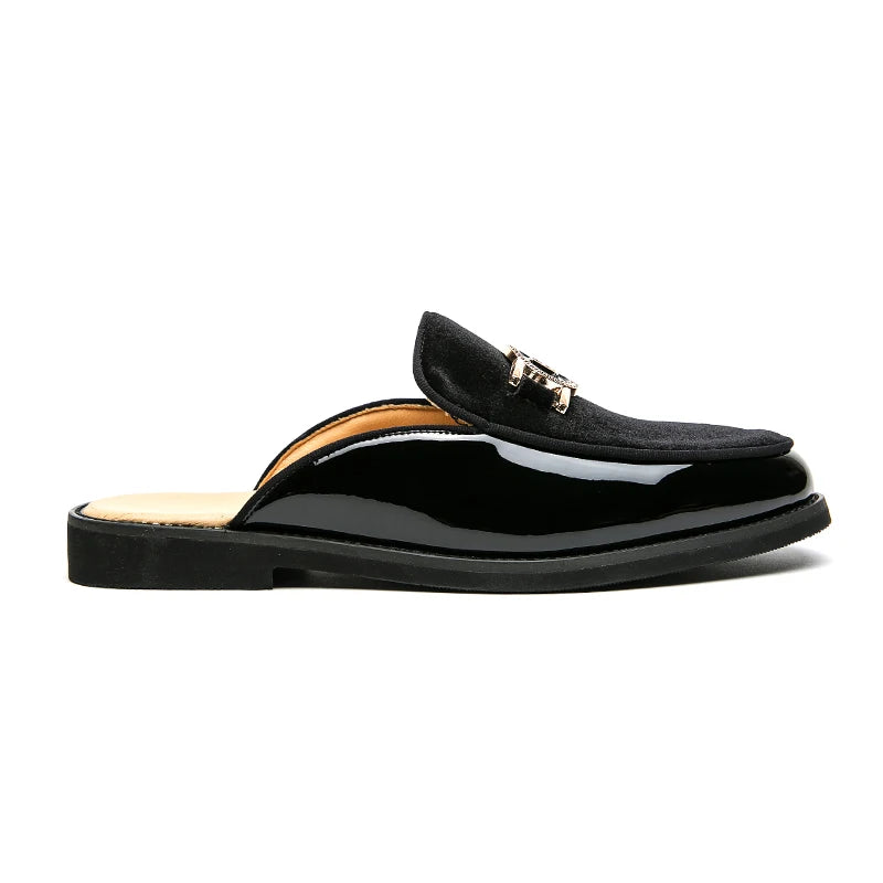 Size 46 47 Casual Slippers Outdoor Indoor Leisure Mules Backless Men Half Dress Shoes
