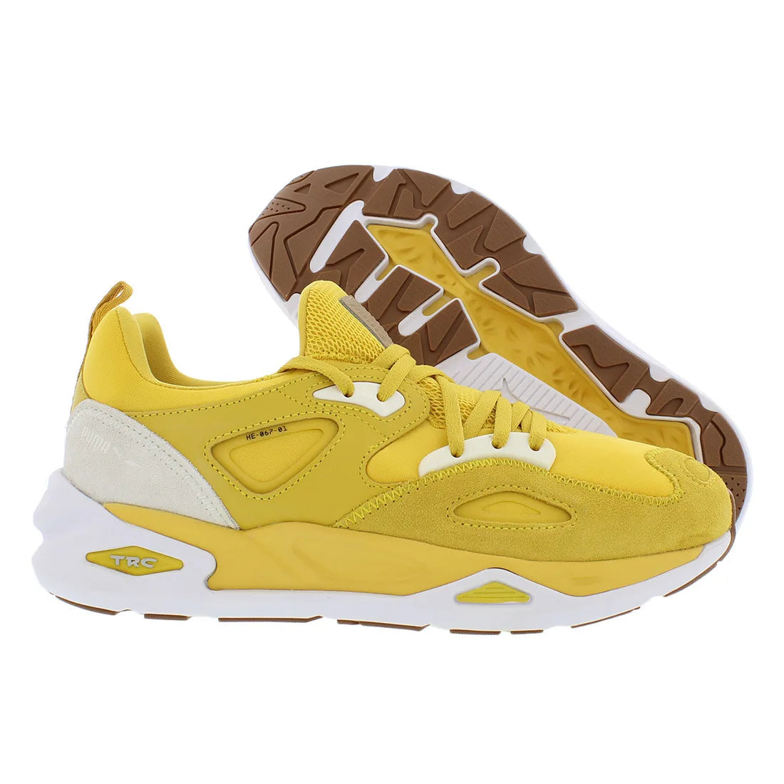 For Trc Blaze D South Men's Running Shoes Yellow Faux Suede Upper Rubber Outsole EVA Midsole Summer Sportwear