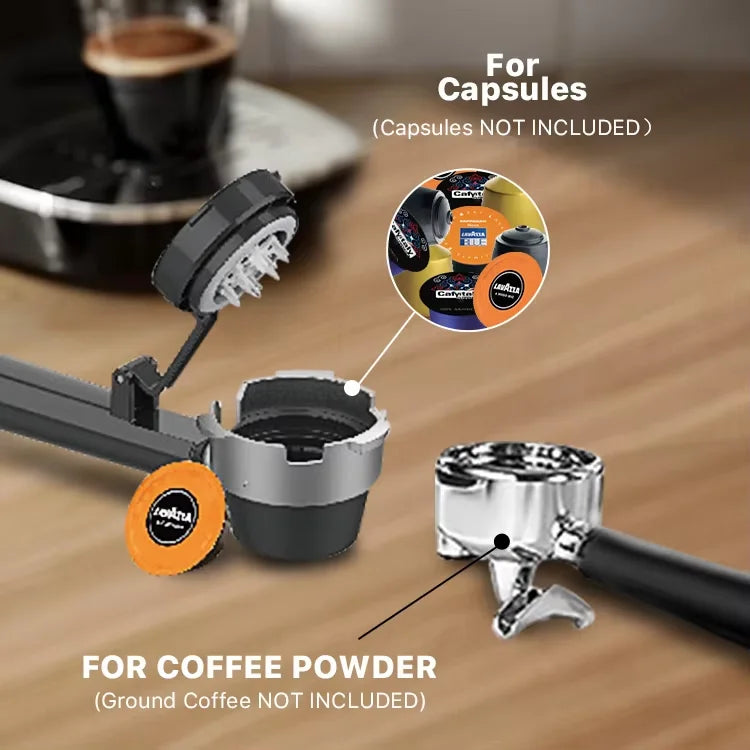 Stainless Steel Espresso Coffee Maker With Italy Pump 19bar Commercial Prodfessional Coffee Maker
