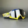Full Frame PC Rimless Cycling Goggles for Motorcycle & Ski Use Windproof Breathable UV Protection CE Certified Day/Night Use