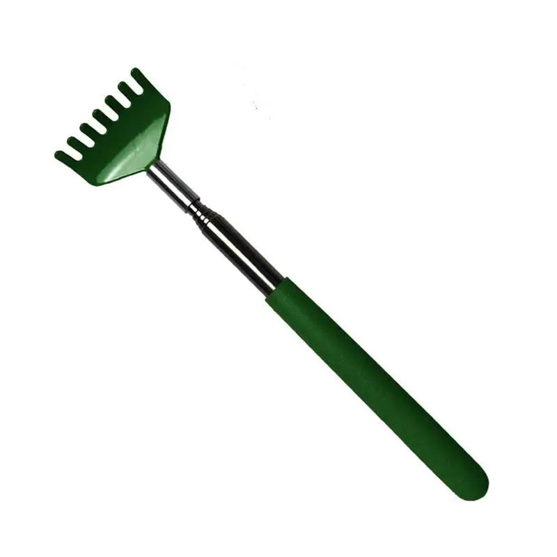 Steel Retractable Itching Scratching Rake Scratcher Massage Tool 1pc Back Scratcher Telescopic