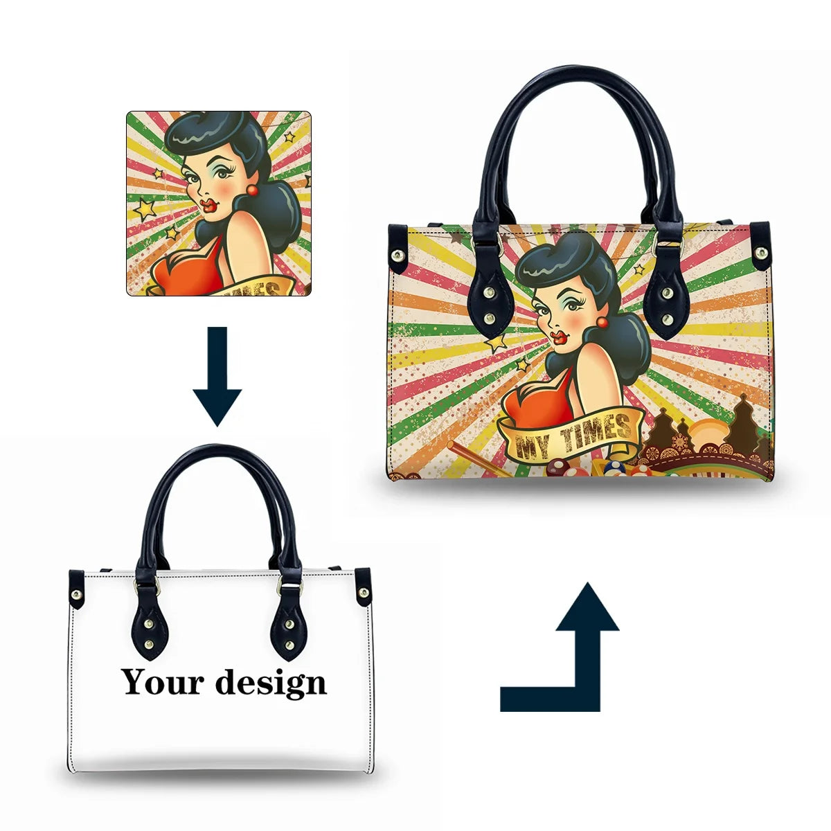 Designer Fashionable Handbags Purses and Handbags Luxury Women Large Capacity Waterproof Custom Logo Handbag