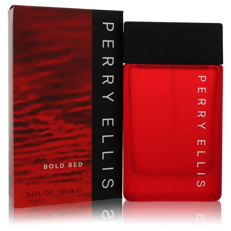 UD2 Perry Ellis Bold Red by Perry Ellis 3.4 oz Eau De Toilette Spray for Men Long Lasting Fragrance with Milk Note Men's Perfume