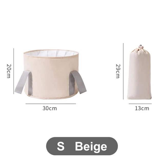 Factory Price Foldable Foot Tub Wash Basin Water Bucket Large Capacity Feet Spa Washing Tub for Outdoor Travel Portable Bath Bag