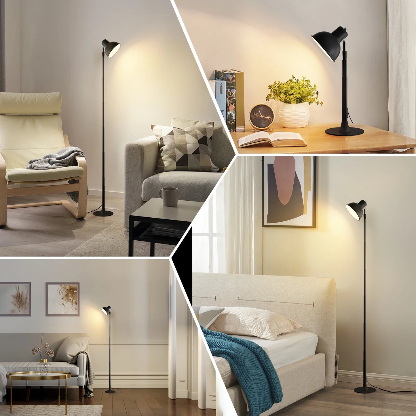 Modern USB Reading Desk Lamp Height Adjustable Study Floor Lamp Bedroom Night Lights Home Décor Hotel Bedside Led Table Lamp