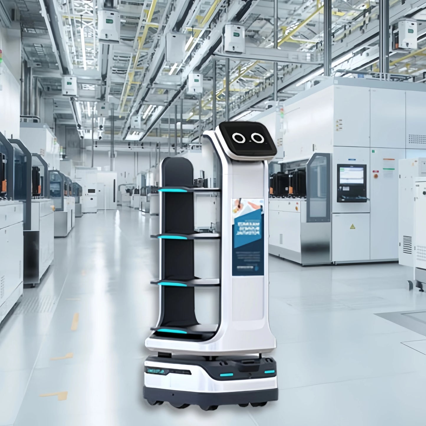 silicone service robot Customized Route Delivery Robot Fully Automatic Remote Control Intelligent Service Robot