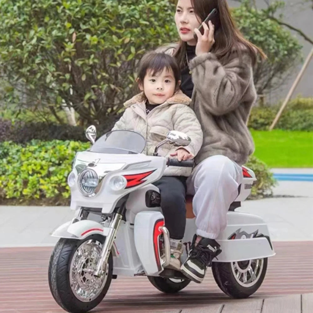 Kids Electric Scooter, Kids Motorcycle,ride on Motorcycle 12V Two Seat Motorcycle for Kids,birthday Gifts and Christmas Gifts