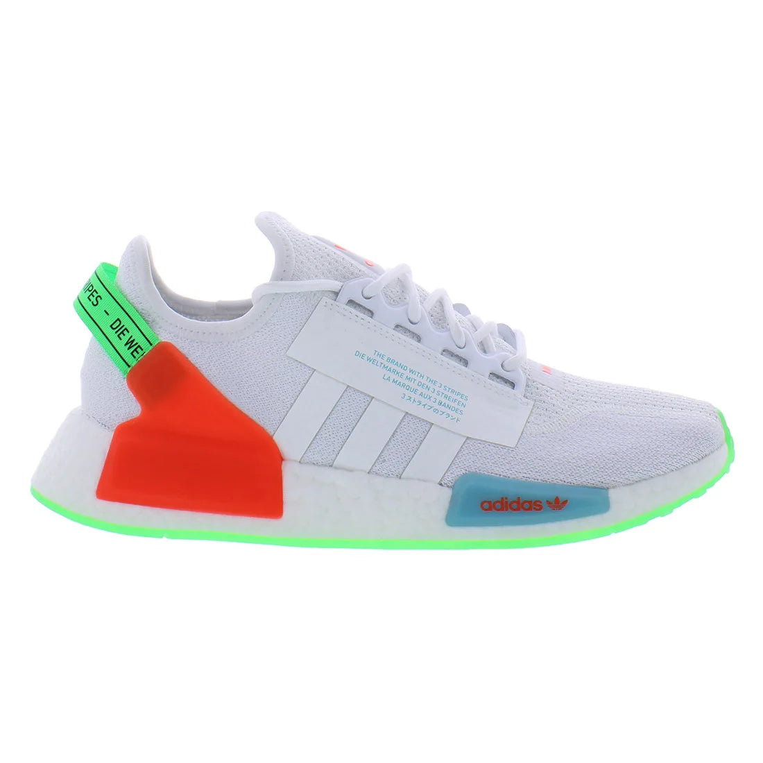 For NMD_R1.V2 Men's Running Shoes White/Green | Vietnam Origin | 100% Authentic