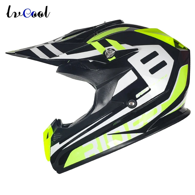 Men's Motocross Casque Off-Road Helmet High Quality Casco Racing Dirt Bike  Downhill ATV Capacete De Moto DOT XL ABS