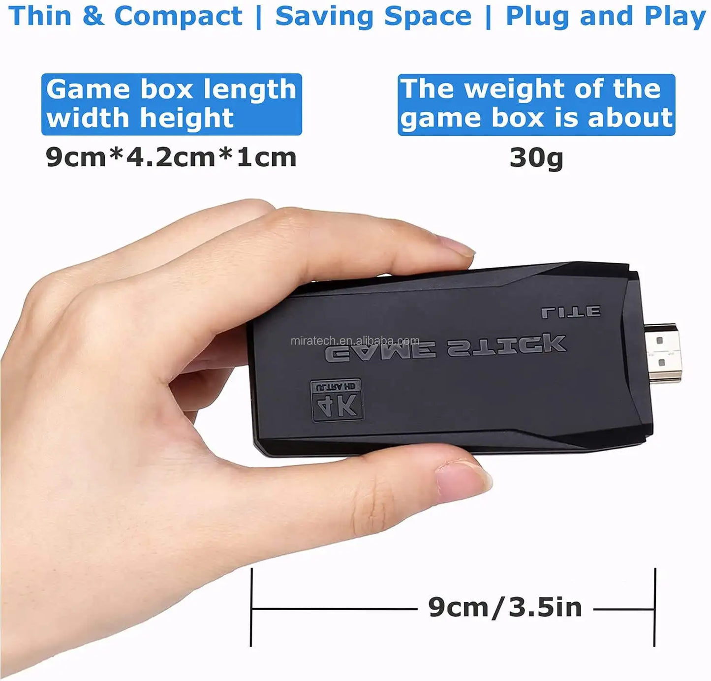 Family TV 64G Built-in 20000 Games Stick 2.4G Wireless Controller Gamepad 4K HD M8 Video Game Console M8