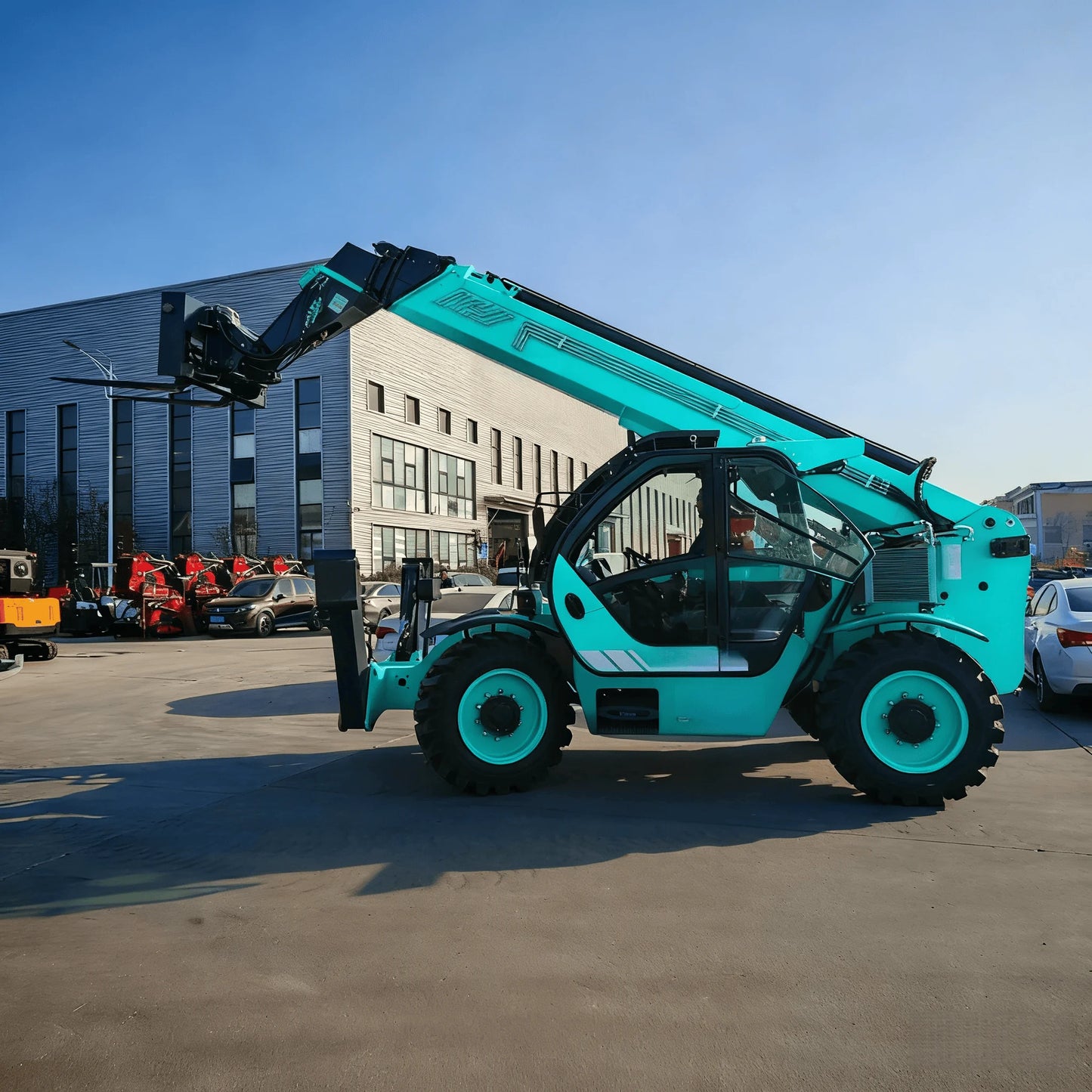 Telescopic Agricultural Diesel Loader for Material Handling | 7m/14m/18m Lifting Height | Cab-Equipped Telehandler Forklift
