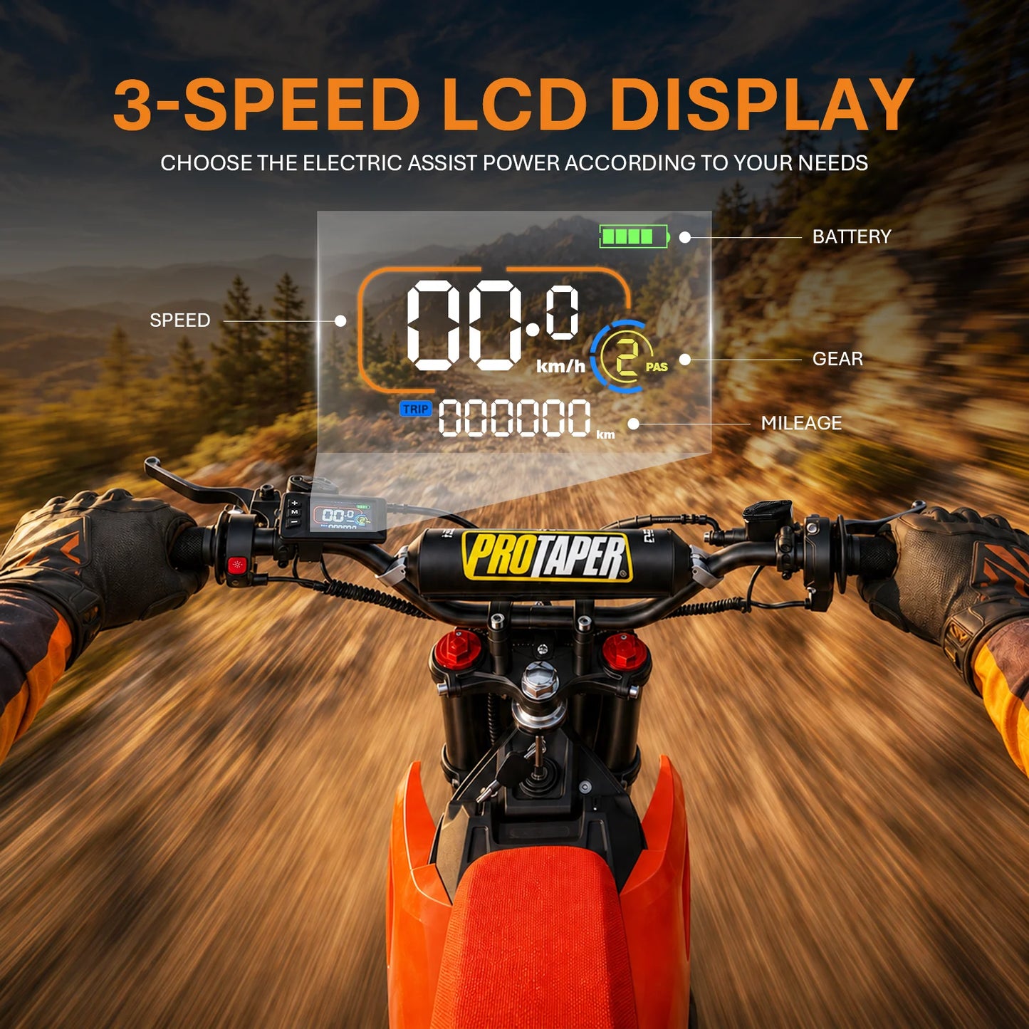 2026 HEZZO Electric Dirt Bike 60V 8000W 30AH off Road D3PRO Ebike Powerful Racing Mountain Electric Bike Enduro Motorbike