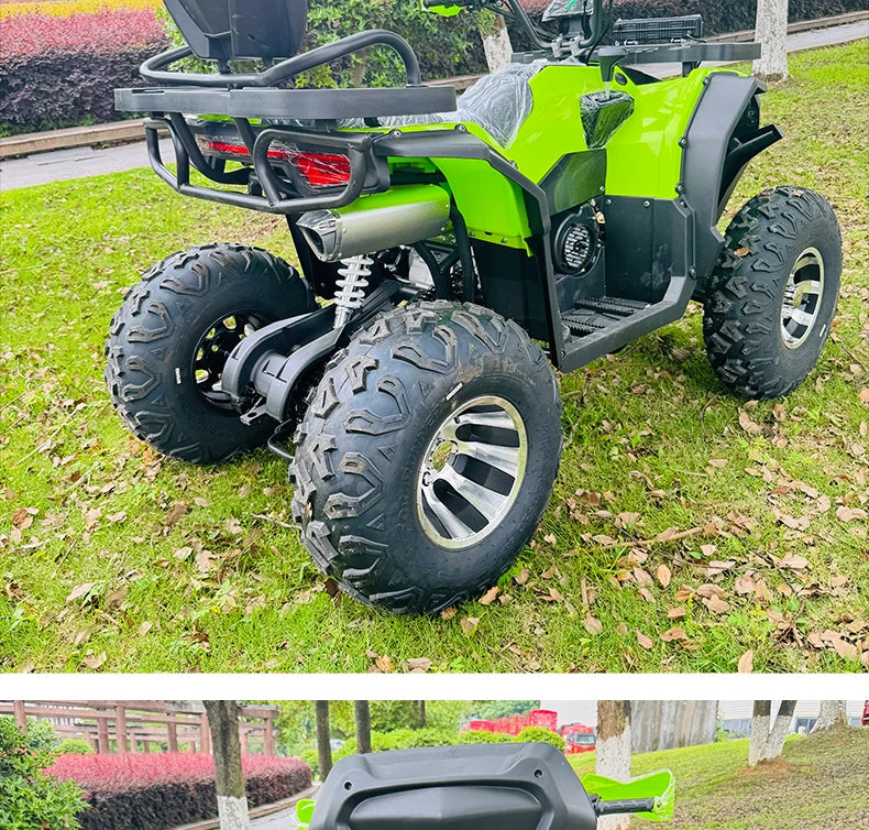 Automatic ATV Big for 200cc Four-wheel Off-road Mountain Bike All-terrain Chain Drive Equipped 4-Stroke Gas/Diesel Scenic Spot