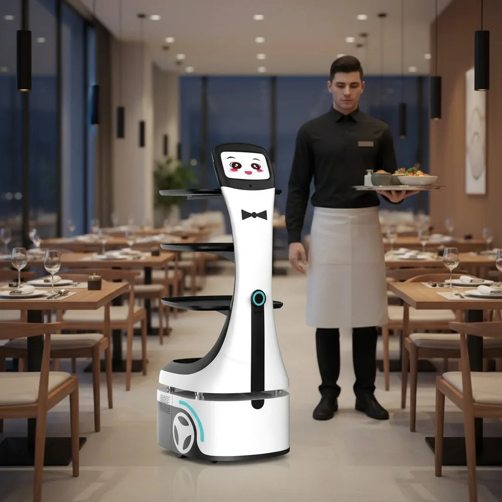 Robot Waiter for Sale Save Labor Smart Food Servant Human Robot Self Driving Waiter Robot