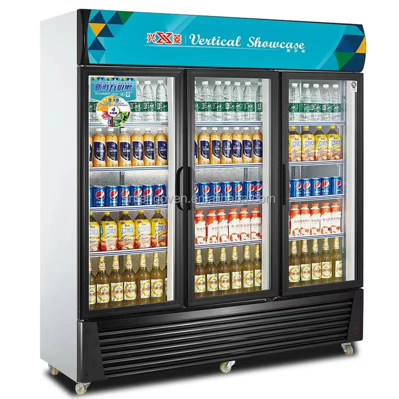 Commercial Beverage Display Fridge  / Beverage Beer Drink showcase for Supermarket