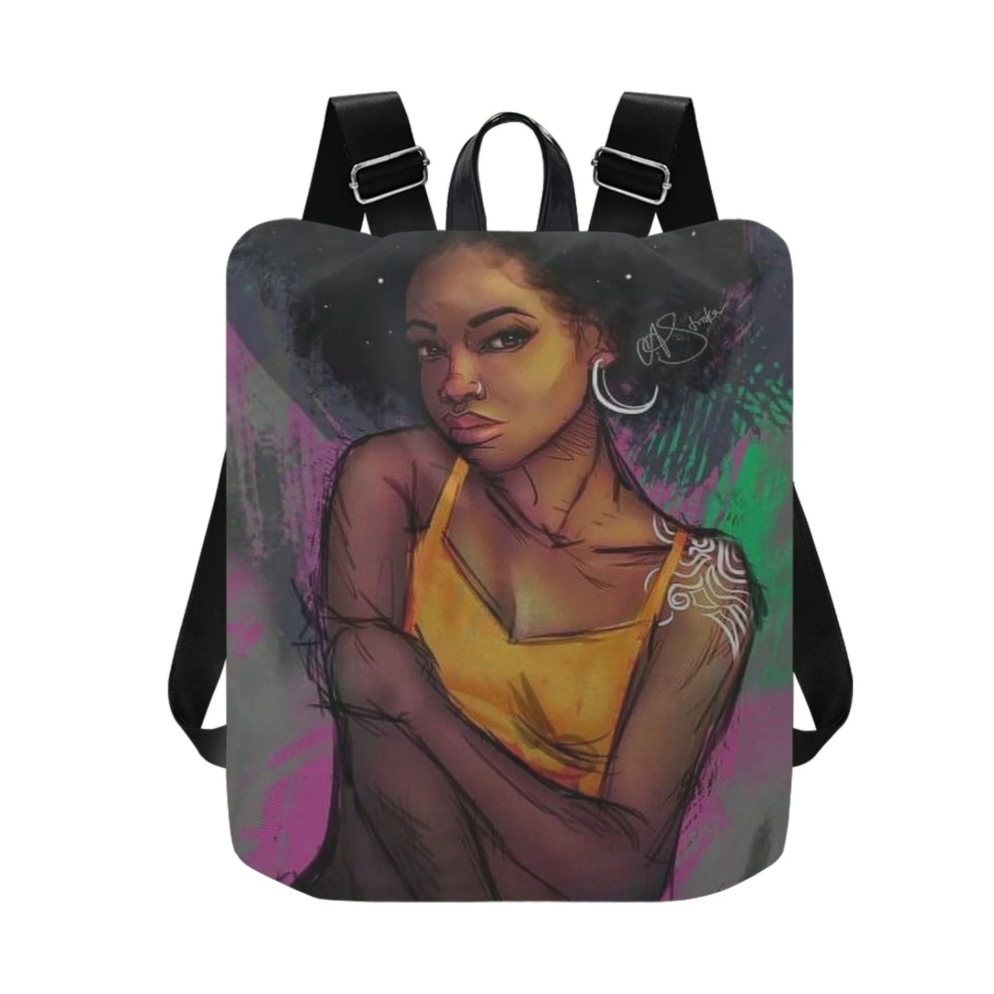 Latest African Girl Printed Backpack for Women Water-resistant College Backpack Girls Kids Bookbags Travel Casual Backpack Bag