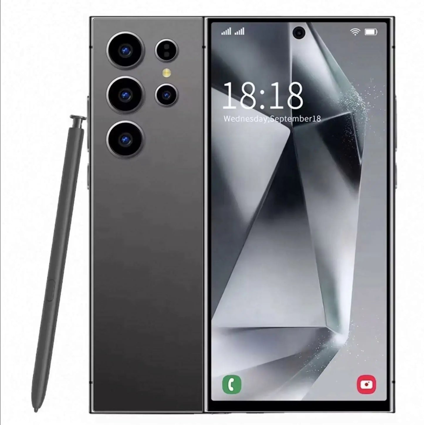 Latest Global Version Smartphone S24 Ultra+ Fold Design Phone High Refresh Rate Screen GPS Spotify 5g LTE Cell Mobile Phone