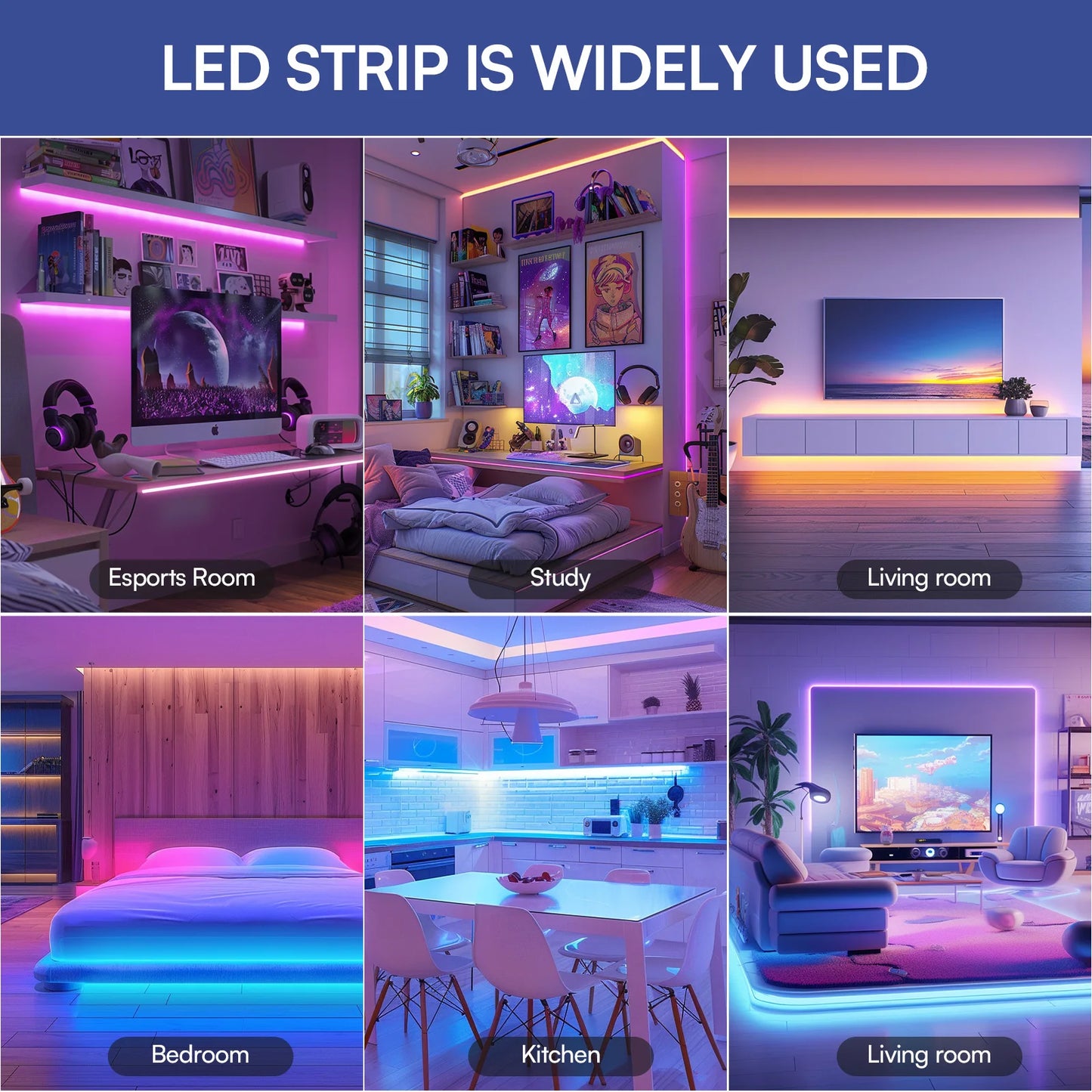 Hot Sale 2835 RGB LED Strip Light 15M for Bluetooth Control 24-Key Remote for Home Decor Copper Lamp Body App Control Mode