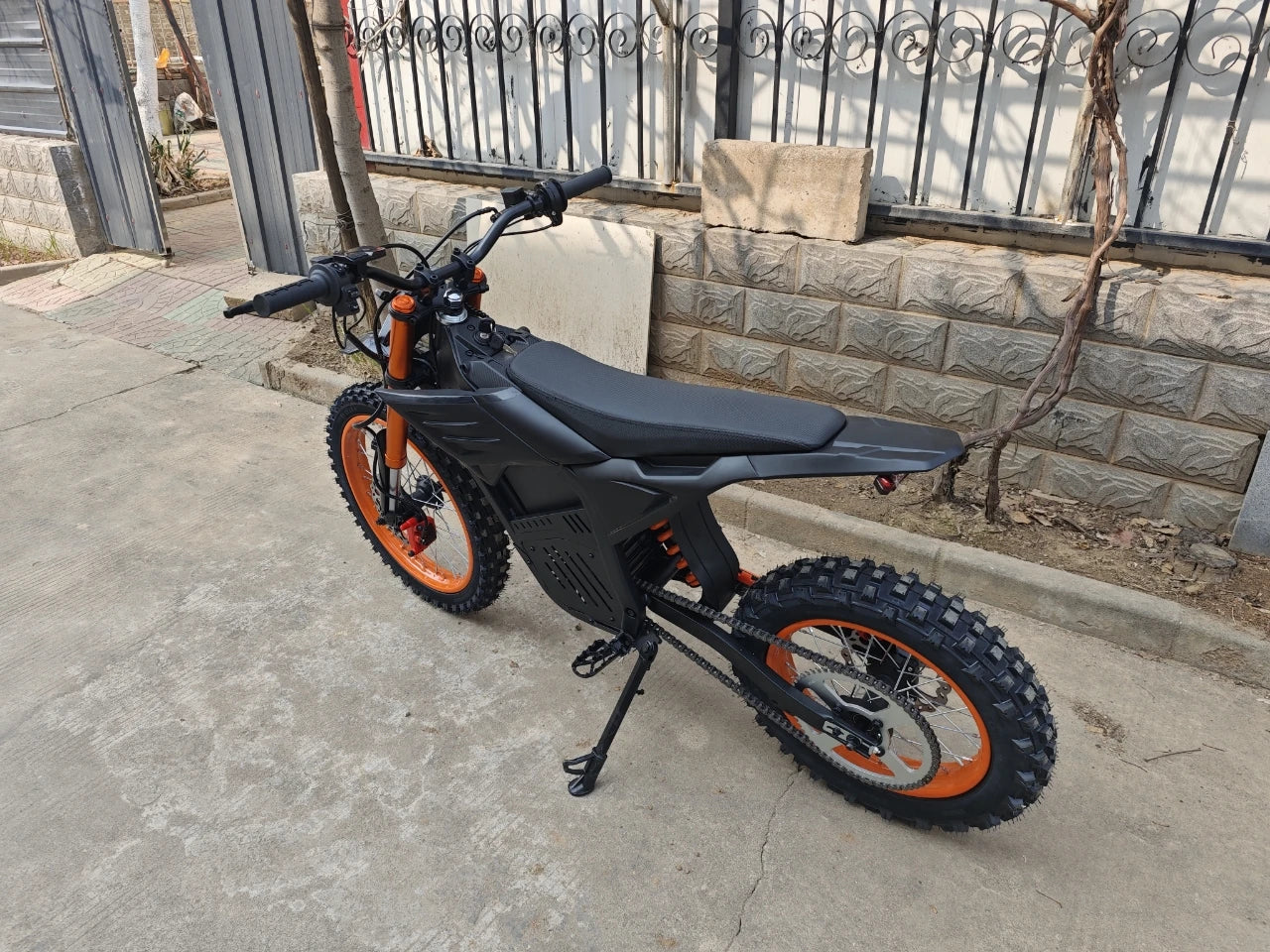 In Stock 72V 3-Speed Electric Off-Road Dirt Bike with Lithium Battery and Brushless Motor Fast Delivery for Adults