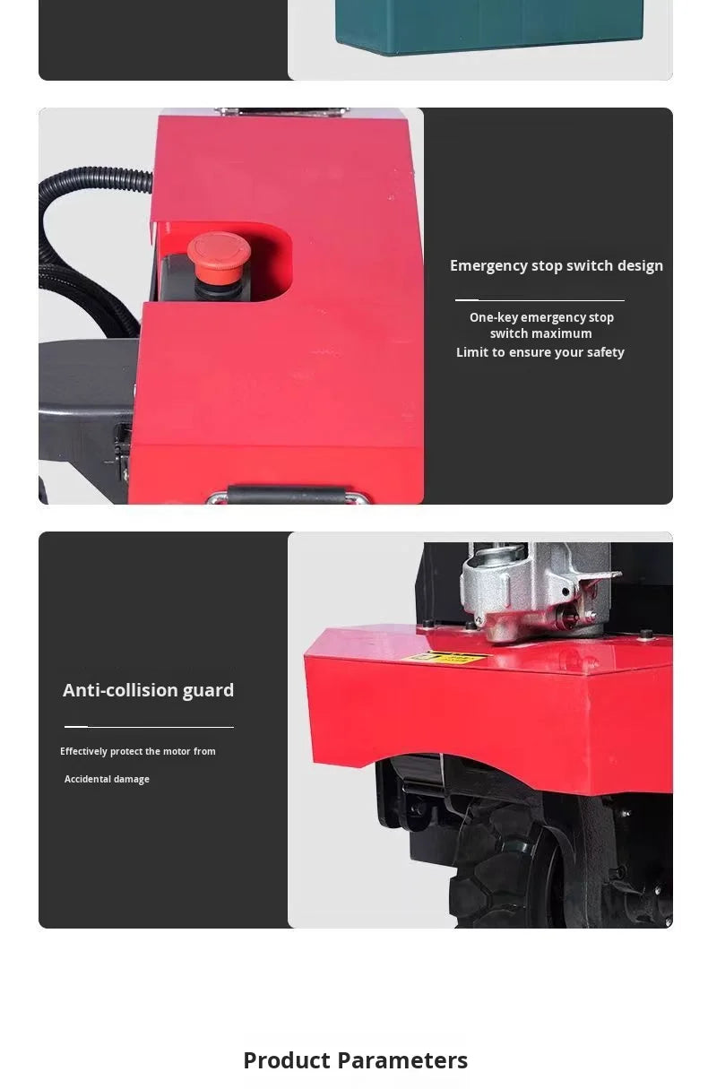 3 Ton Lead-Acid Battery Electric Pallet Truck Forklift with Standing Operation for Retail Use