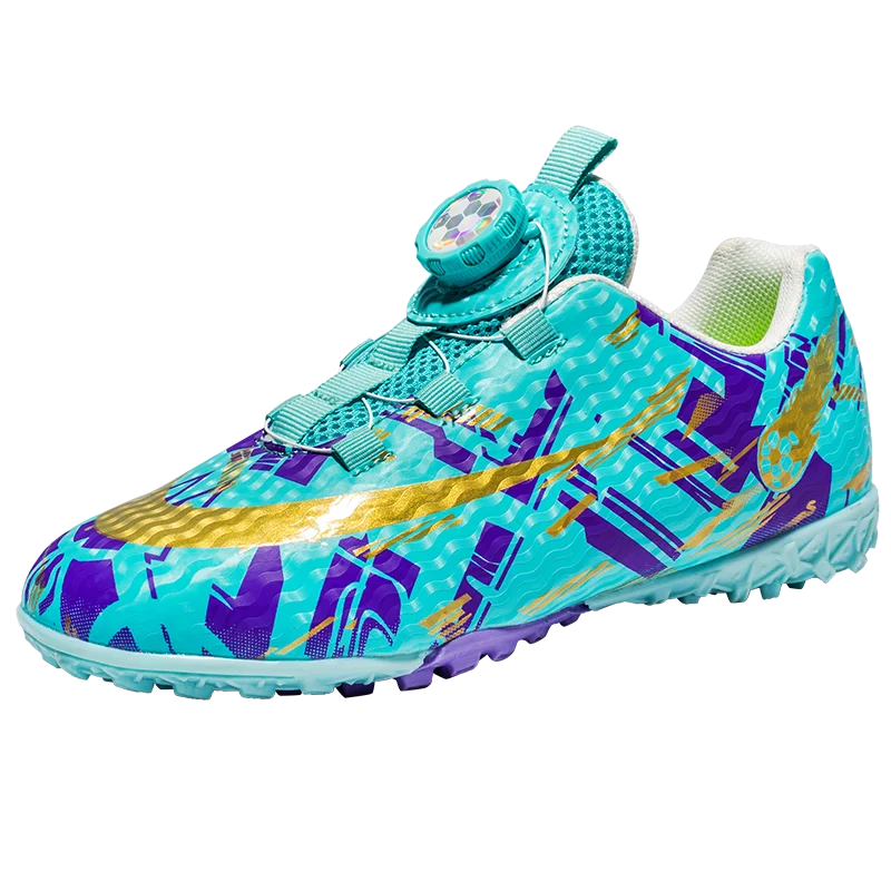 Newest Rotating Buckle Soccer Cleats for Men Women Kids Durable Sole for Firm Ground and Turf Surfaces