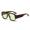 2025 New Outdoor Sports Sunscreen Personalized Fashion Leisure Double Bridge Men's Women's Universal Square Sunglasses