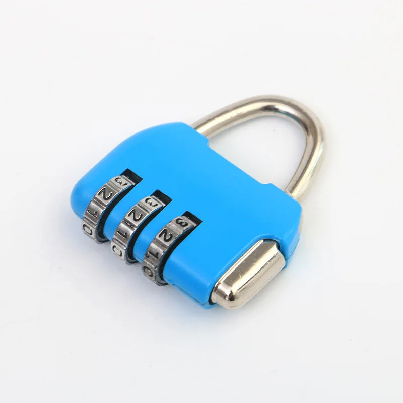 Factory Price 3 Dial Digit Number Combination Password Lock Travel Security Protect Locker Suitcase Anti-theft Padlock