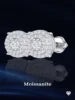 Hip Hop Fine Jewelry Earrings Rhodium Plated 925 Sterling Silver VVS Moissanite Stud Earring for Women Men