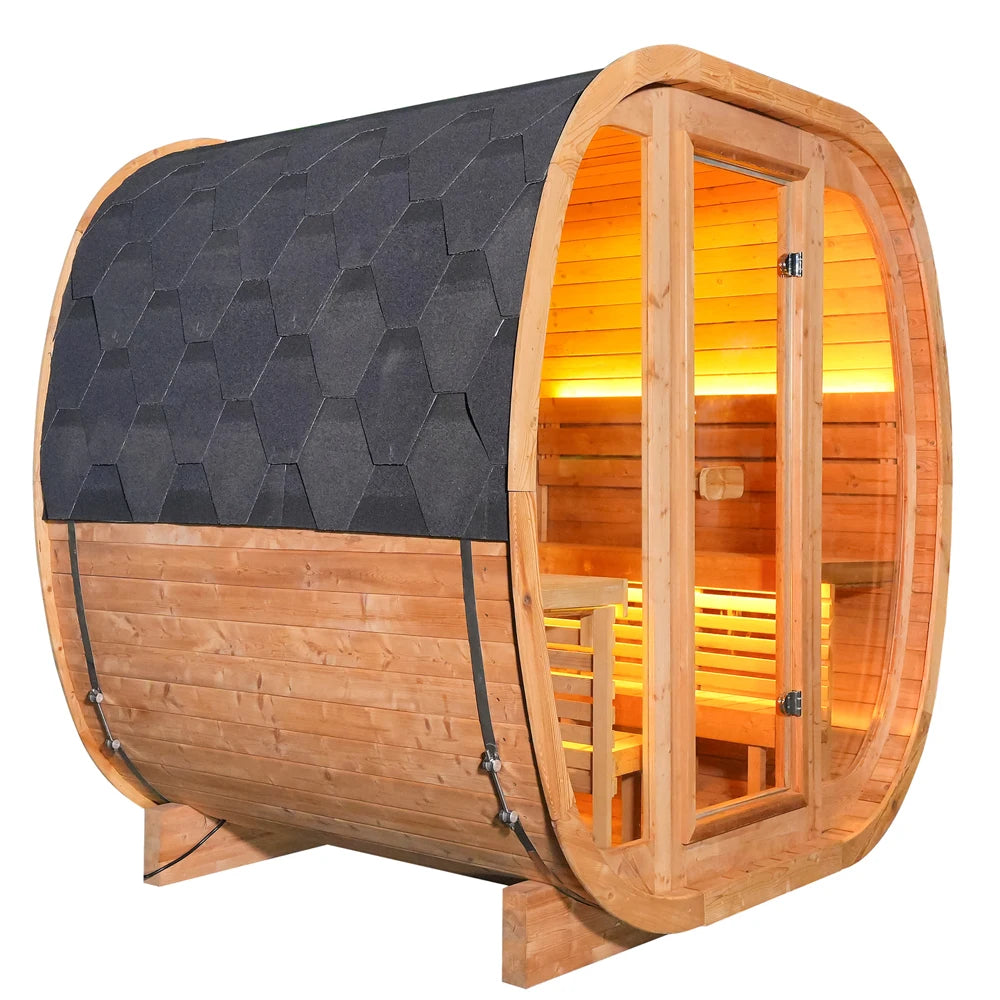 4-5 People Outdoor Sauna Room Sauna and Steam Room Cedar Modern Steam Sauna Generator Swedish Traditional Sauna Stock