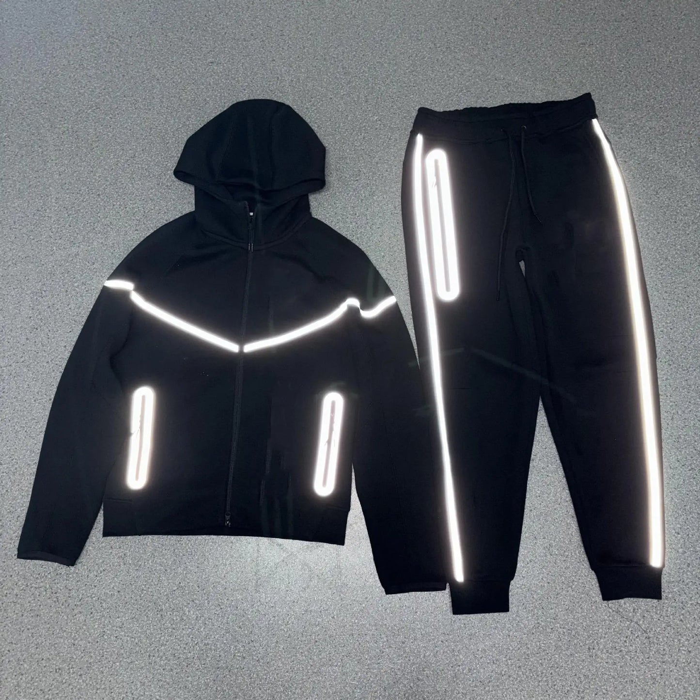 11Windrunner Tech Fleece 25 Custom Logo Printed Sports Hoodie Autumn Reflective Cotton Zipper Set New Design Cozy