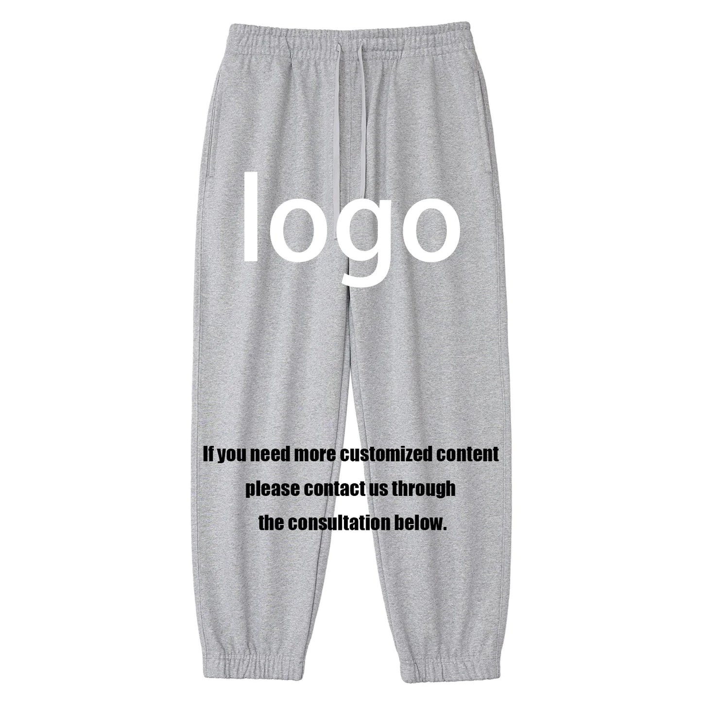 Classic Timeless Light Fleece Cuffed Leg Casual Men Sweatpants Baggy and Hoodie Set