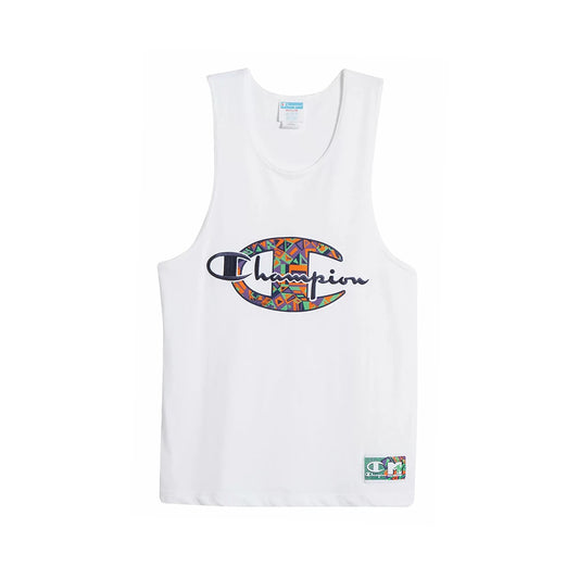 Champion X Mtv Logo Heritage Graphic Tank Mens Active Shirts & Tees Color: White/Multi | 100% Authentic