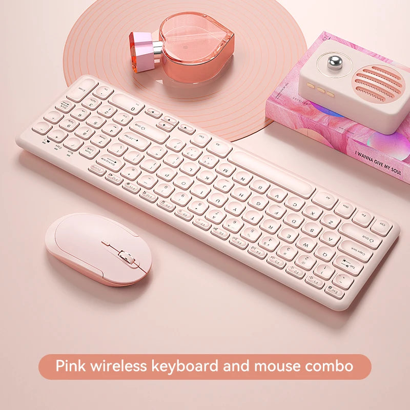 BOW Best Selling HW256 Office Gaming Universal USB Ergonomic 2.4G Wireless Keyboard and Mouse Combo for Desktop Laptop