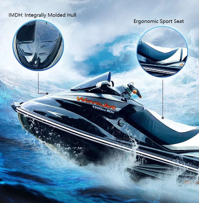 Dual Person High Speed Fiberglass Low-fuel-consumption Jet Ski for Sports and Outdoor Activities