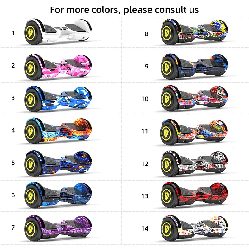 Best Price Hoverboard Scooter with  LED Lights & Bluetooth  Many Colors Available Self-balancing Scooter