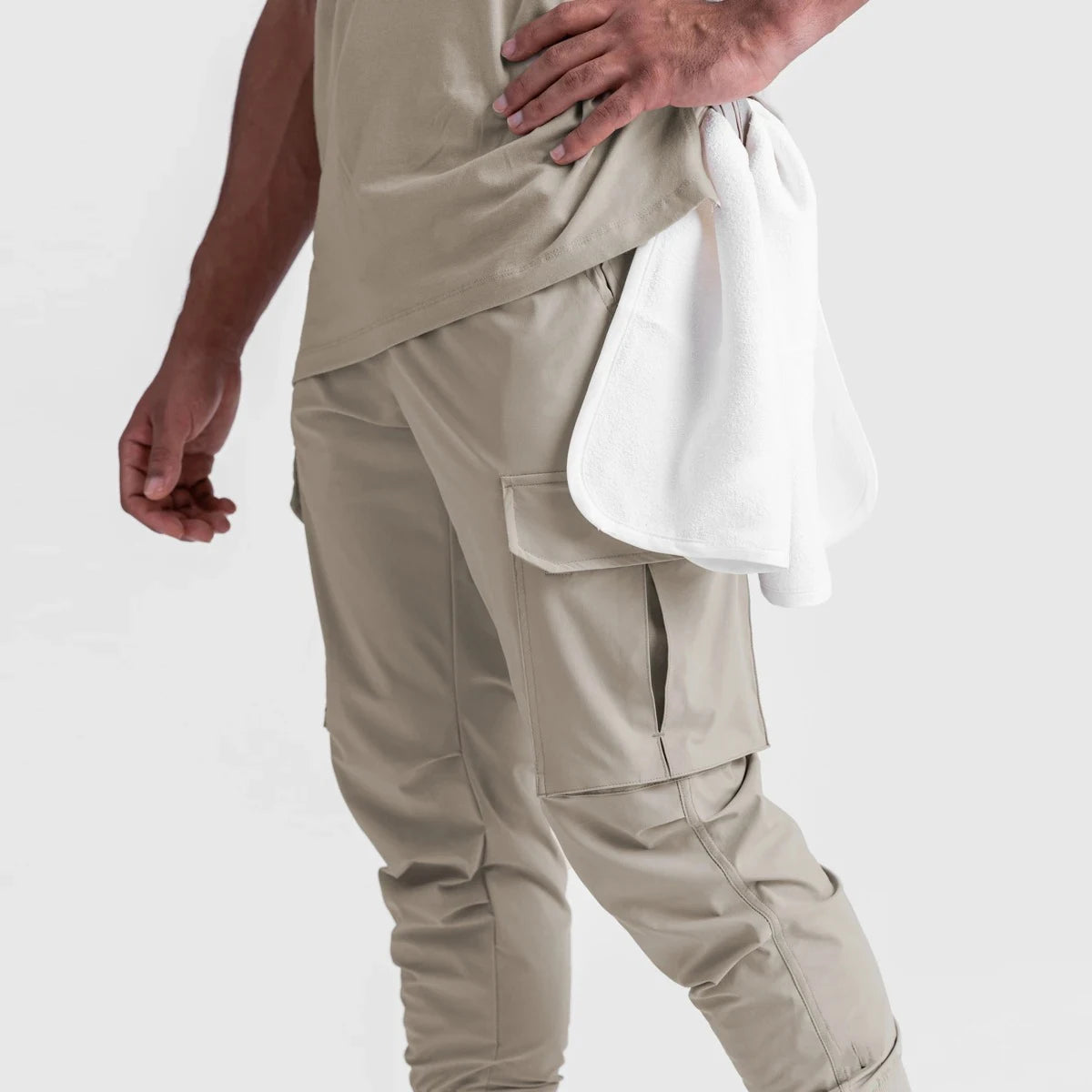 PASUXI Optional Wholesale Plus Size Cotton Solid Color Summer Jersey Gym Wear Men Jogging Tracksuit Pants