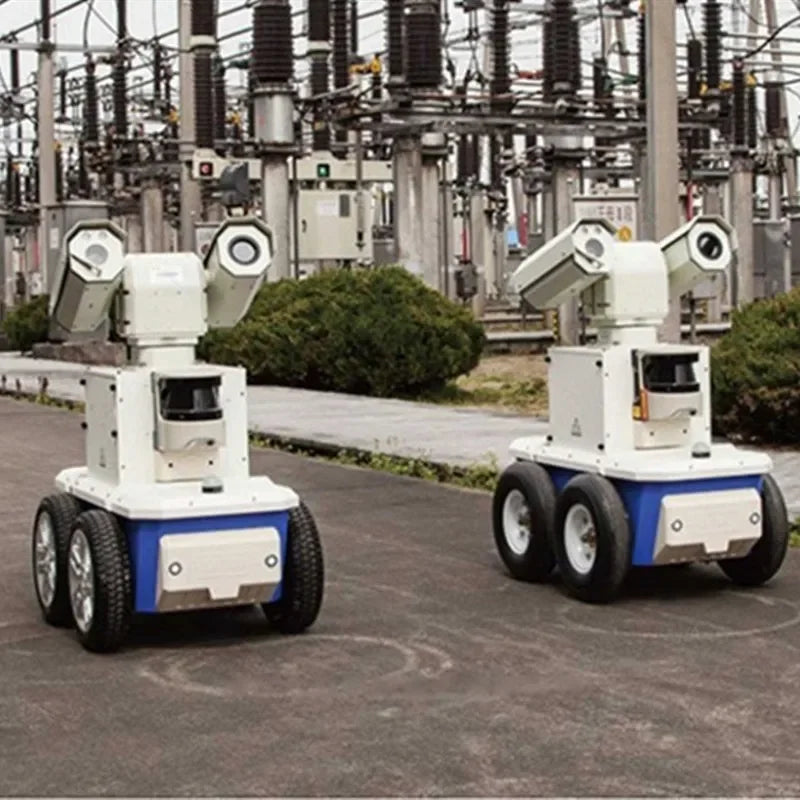 Patrolling Video Surveillance Cradle Head Camera Autonomous Mobile Robot Indoor Outdoor Security Patrol Robot