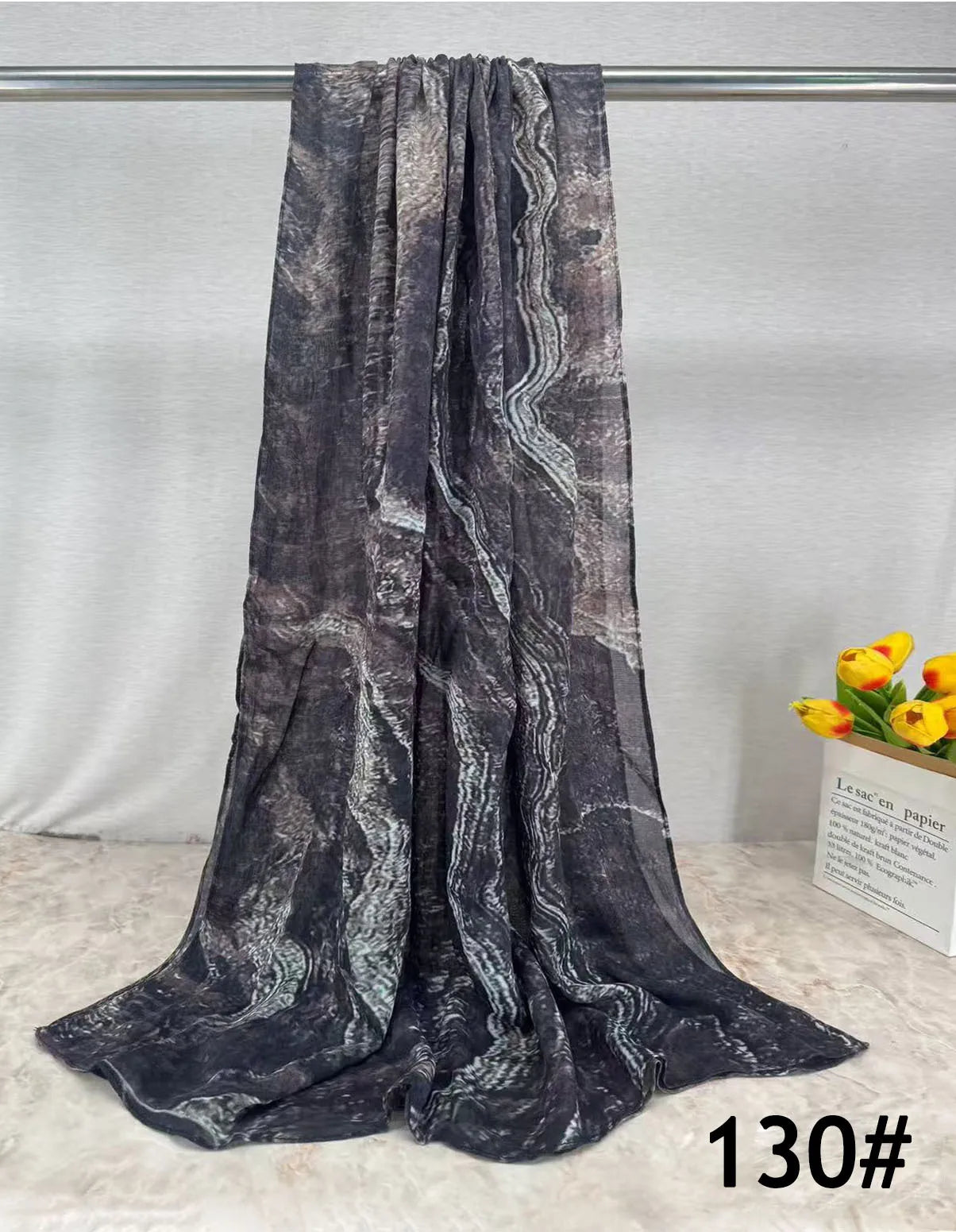 Soft Breathable Modal Hijab for Muslim Women New Digital Printed Woven Scarf Cotton Modal for Autumn