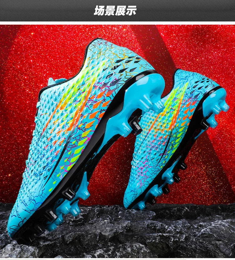Football Shoes Low-top Lace up Soccer Shoes Football Boots FG HG Team Sports Men's Women's Adult Footwear Sneakers Unisex Spring