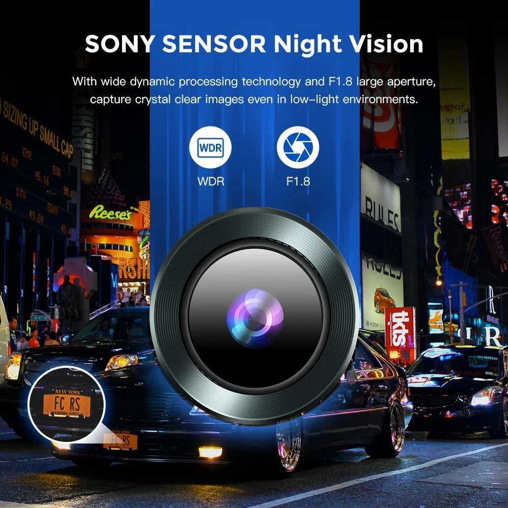Supplier Mini Wifi 3 Channel Dash Camera 2.5K Wifi Front and Rear Inside 3 Lens Dashcam Wifi Car Dvr 3 Cameras Dash Cam