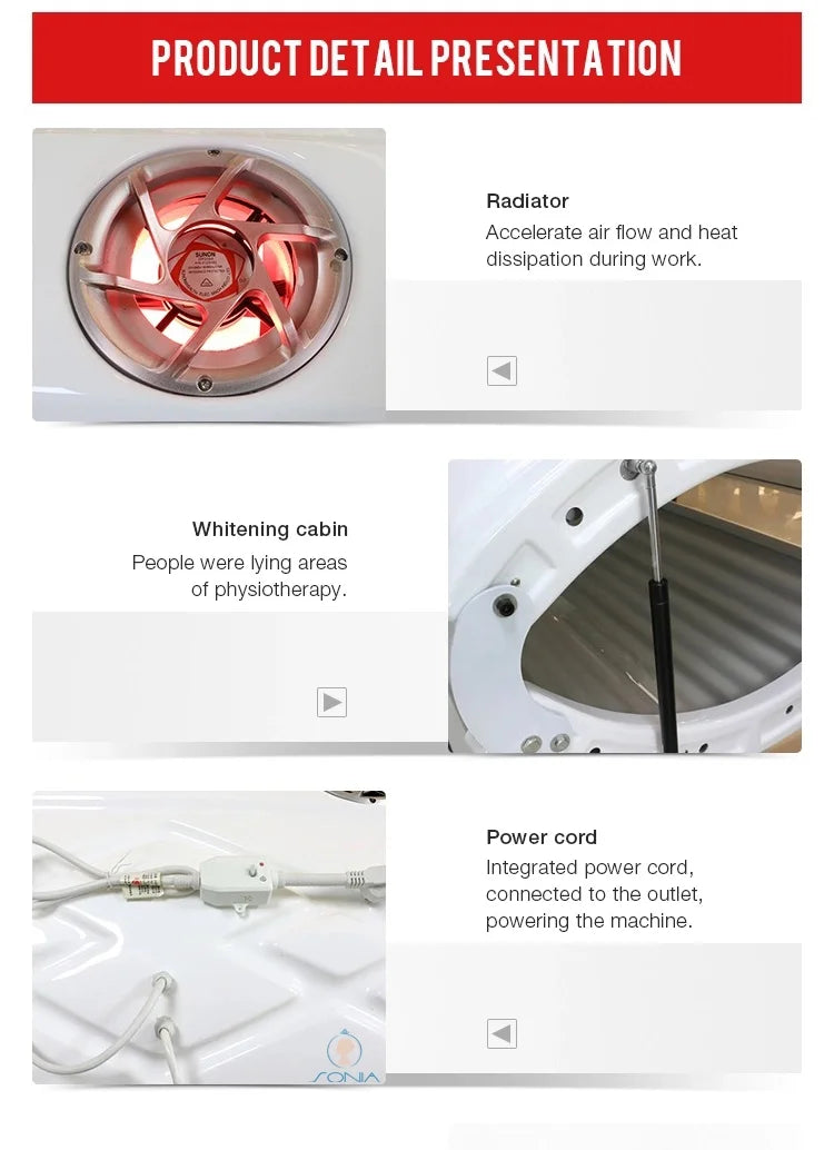 OEM ODM 3000W Lying Down Home Tanning Bed Booth Taning Machine Solarium Sunbed for Skin Tanning Machines
