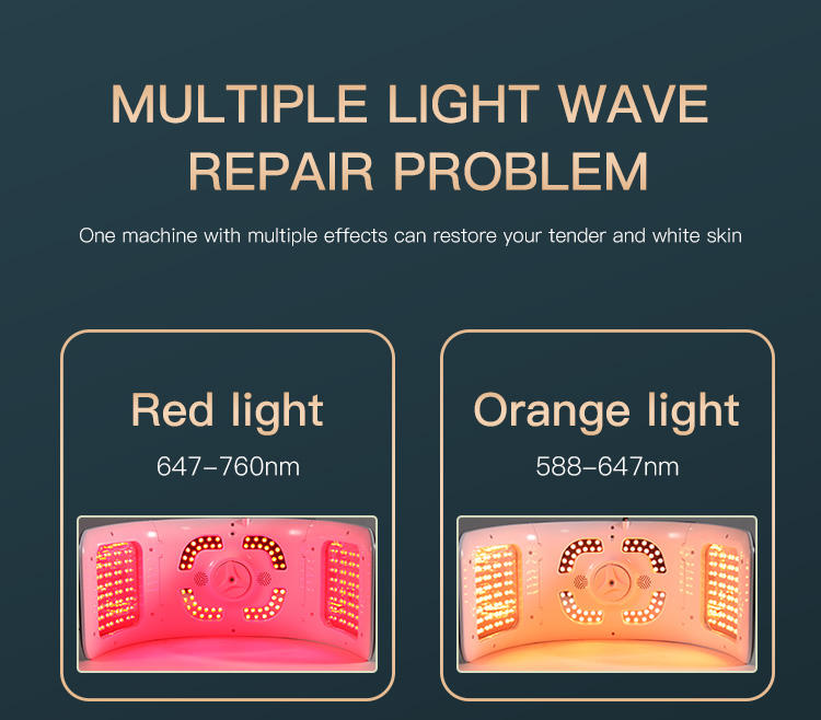 Best Popular Design Good Quality Professional Led Red Light Therapy Machine at Home 7 Colors Led Light Therapy for Estheticians