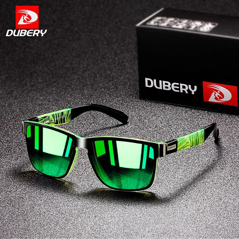 DUBERY Brand D518 Classic Sports Polarized Sun Glasses Men Women Wholesale Custom logo Square Lens SunGlasses
